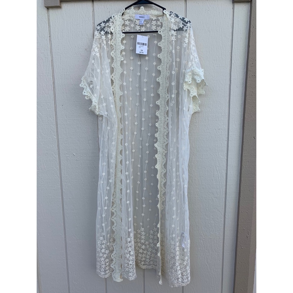 SOLD Long Lace Kimono